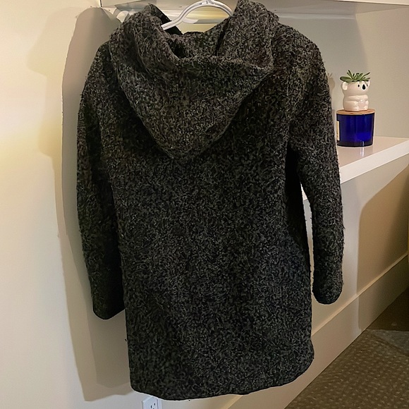 Black Wool Blend Coat - Picture 5 of 13